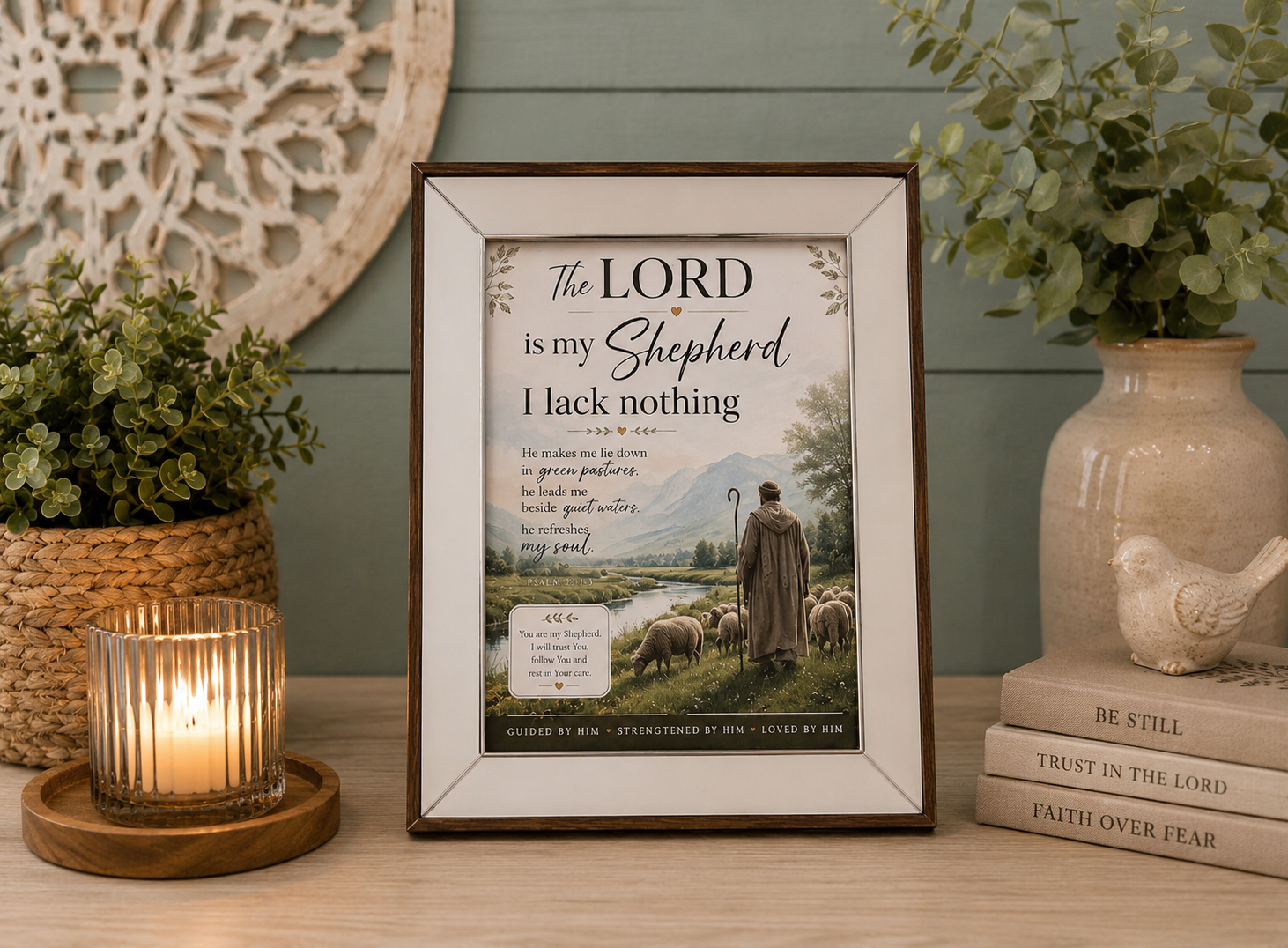 Elegant tabletop mirrored Wooden frame  of 10X8 inch size features a mirrored border with a beaded outer edge.