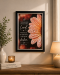 Capture Peace: Psalm 16:8 Framed Wall Art in A4 size