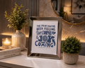 10X8 inch Silver Framed Art Print Bring daily encouragement from Romans 8:18