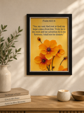 Psalm 62:5-6 Framed Scripture Wall Art in A4 size