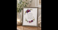 Silver framed 10x8 inch elegant piece with God’s Word from Ecclesiastes 3:1 “To everything there is a season, and a time for every purpose under Heaven”.