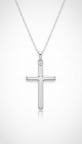 Sterling silver cross necklace